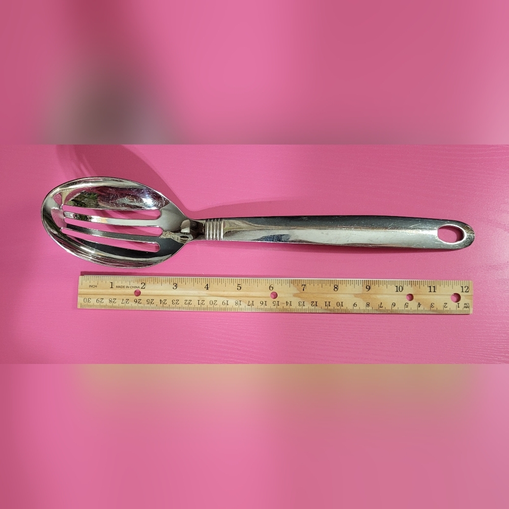 Oneida Stainless Steel Slotted Serving Spoon Approximately 12 1/2"